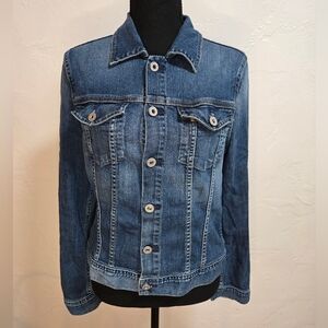 AG Adriano Goldschmied Women’s Denim Jean Jacket The Robyn Wash Size L